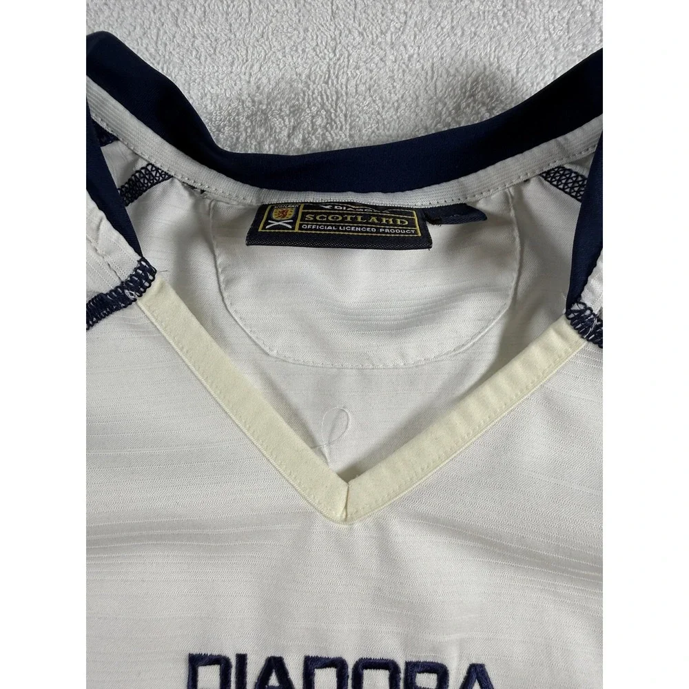 Scotland Away football shirt 2003 - 2005 White Diadora Woman Size 10 - Picture 11 of 15
